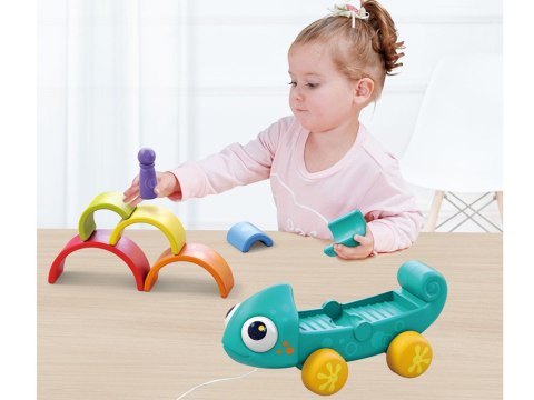 Tęczowy kameleon układanka montessori 18m+ ZA4532