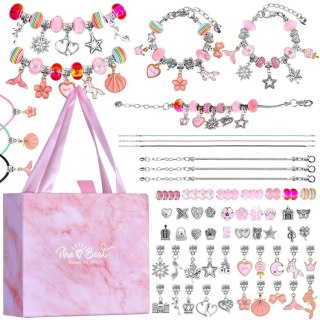 Kreatywny zestaw do robienia bransoletek CHARMS koraliki ZA5206