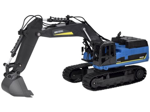 Solidna Koparka na gąsienicach efekt Dym Dźwięk Światło LED + Pilot RC0698 Solidna Koparka na gąsienicach efekt Dym Dźwięk Światło LED + Pilot RC0698