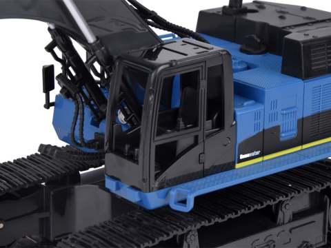 Solidna Koparka na gąsienicach efekt Dym Dźwięk Światło LED + Pilot RC0698 Solidna Koparka na gąsienicach efekt Dym Dźwięk Światło LED + Pilot RC0698
