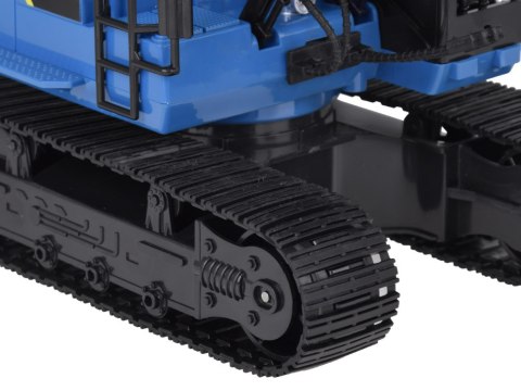 Solidna Koparka na gąsienicach efekt Dym Dźwięk Światło LED + Pilot RC0698 Solidna Koparka na gąsienicach efekt Dym Dźwięk Światło LED + Pilot RC0698