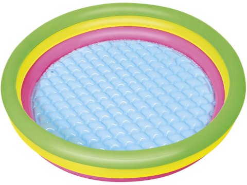 Bestway tęczowy basen dmuchany brodzik basenik 102cm miękkie dno 51104