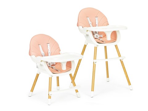Krzesełko fotelik do karmienia 2w1 różowe ECOTOYS Krzesełko fotelik do karmienia 2w1 różowe ECOTOYS