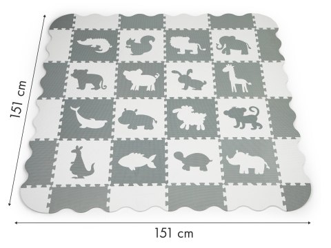 Mata piankowa z płotkiem puzzle suchy basen 36 elementów ECOTOYS Mata piankowa z płotkiem puzzle suchy basen 36 elementów ECOTOYS