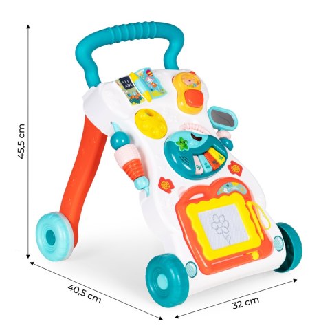 Pchacz edukacyjny dla dzieci dźwięki tablica + 6 miesięcy Pchacz edukacyjny dla dzieci dźwięki tablica + 6 miesięcy