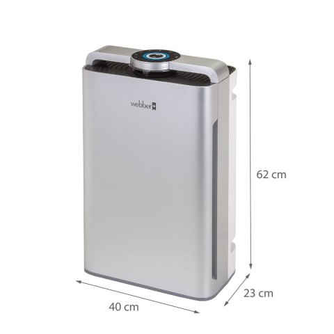 Oczyszczacz powietrza WEBBER AP9700 WI-FI srebrny Oczyszczacz powietrza WEBBER AP9700 WI-FI srebrny