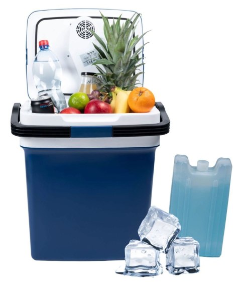 Lodówka turystyczna przenośna samochodowa 29L 220-240V DC12V funkcja grzania wkład gratis niebieska Lodówka turystyczna przenośna samochodowa 29L 220-240V DC12V funkcja grzania wkład gratis niebieska