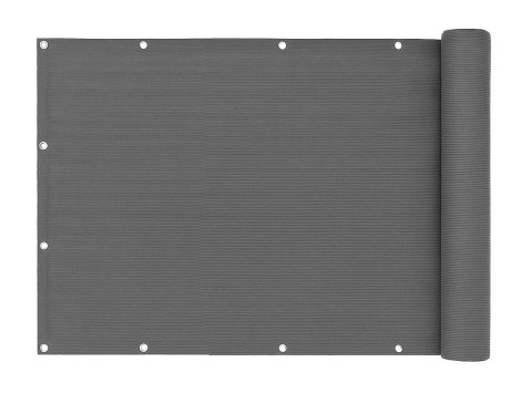 Osłona balkonowa z okuciami 150x500 cm siatka cieniująca + elementy instalacyjne szara MultiGarden Osłona balkonowa z okuciami 150x500 cm siatka cieniująca + elementy instalacyjne szara MultiGarden