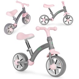 Rowerek biegowy dla dzieci koła EVA regulacja siodełka szary ECOTOYS