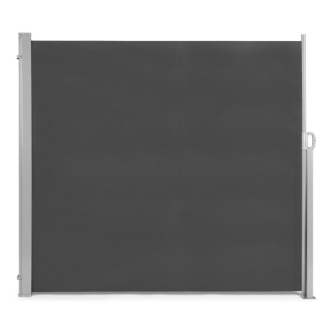 Składana markiza 350x180 cm boczna roleta parawan do ogrodu na taras antracyt MultiGarden Składana markiza 350x180 cm boczna roleta parawan do ogrodu na taras antracyt MultiGarden