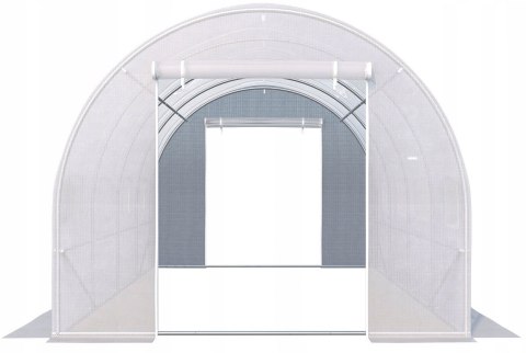 Szklarnia tunel ogrodowy 3x2x2 m foliowy wielosezonowy metalowy stelaż biała folia 2 wejścia Szklarnia tunel ogrodowy 3x2x2 m foliowy wielosezonowy metalowy stelaż biała folia 2 wejścia