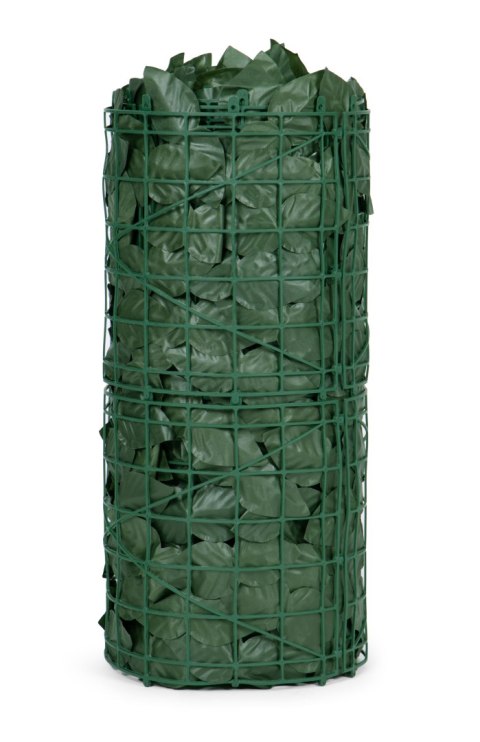 Sztuczny bluszcz żywopłot 500x50 cm zielona osłona na balkon maskująca Sztuczny bluszcz żywopłot 500x50 cm zielona osłona na balkon maskująca